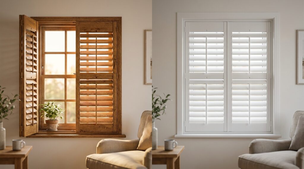 Quick Comparison Wood Shutters vs Composite Shutters